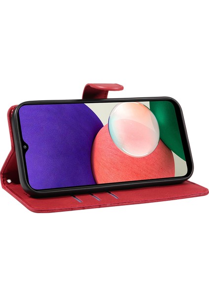 Samsung Galaxy A22 5g / A22S Pu Deri Telefon Kılıfı Baskılı Çizgi Cüzdan Stand Kabuğu (Yurt Dışından)