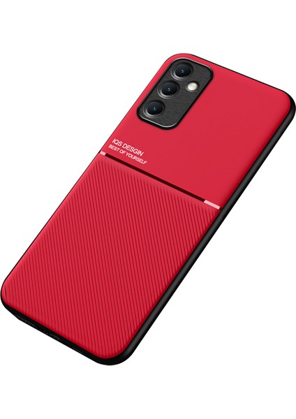 Samsung Galaxy M14 5g Telefon Kılıfı Deri+Tpu Kapak Desteği Manyetik Araç Montajı (Yurt Dışından)