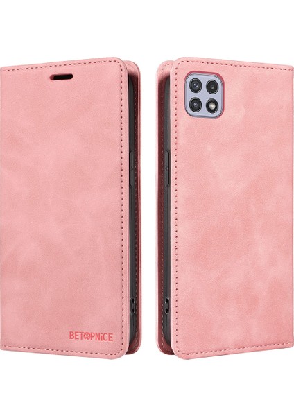 Samsung Galaxy A22 5g / A22S 5g Cüzdan Pu Deri Kabuk Rfıd Engelleme Flip Kapak Standı Telefon Kılıfı (Yurt Dışından)