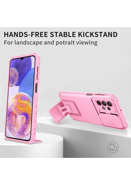 Samsung Galaxy A23 Slayt Kamera Kapağı Telefon Kılıfı Pc+Tpu Kickstand Cover (Yurt Dışından) fırsatları