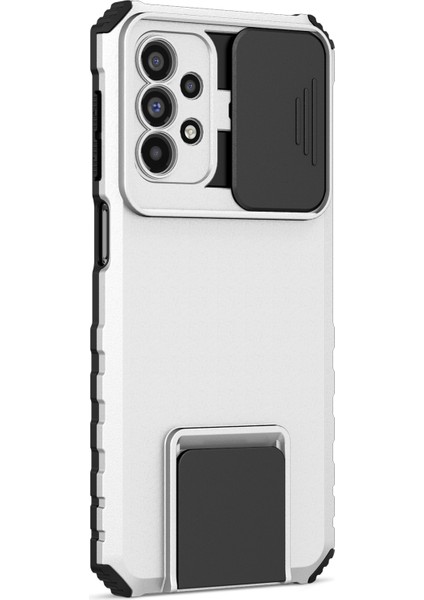 Samsung Galaxy A23 Slayt Kamera Kapağı Telefon Kılıfı Pc+Tpu Kickstand Cover (Yurt Dışından) modelleri