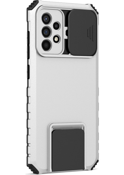 Samsung Galaxy A52 / A52S 5g Pc+Tpu Kickstand Kapak Slayt Kamera Kapak Telefon Kılıfı (Yurt Dışından)