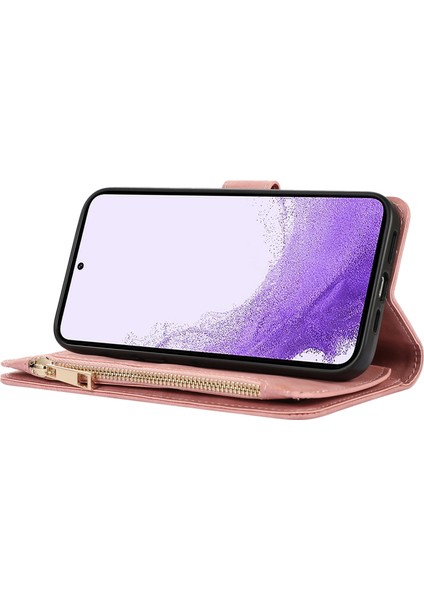 Samsung Galaxy A52 / A52S 5g Deri Telefon Kılıfı Çoklu Kart Yuvası Fermuar Cep Kapağı (Yurt Dışından)