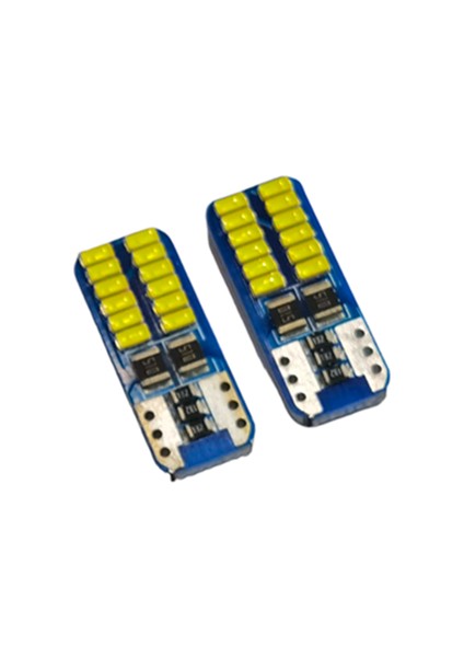 Dekoratif LED Ampul T10-24SMD 12 V Beyaz 2'li fırsatları