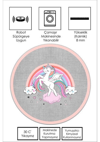 Makinede Yıkanabilir Kaymaz Taban Leke Tutmaz Pudra Bebek ve Çocuk Odası Halısı fiyatları