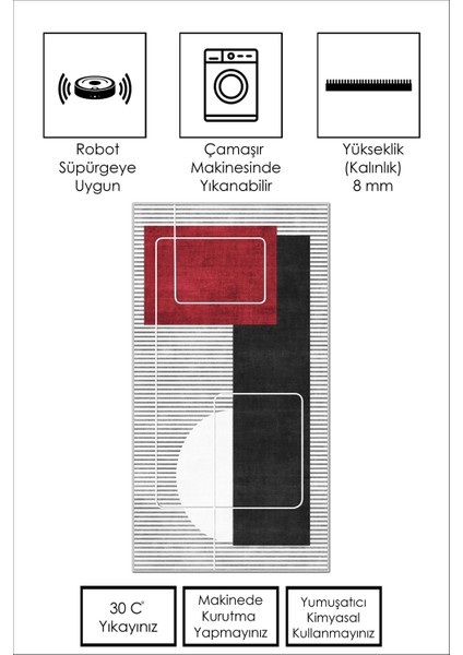Yıkanabilir Kaymaz Leke Tutmaz Salon Halısı Mutfak Halısı Koridor Halısı Yolluk ve Paspas