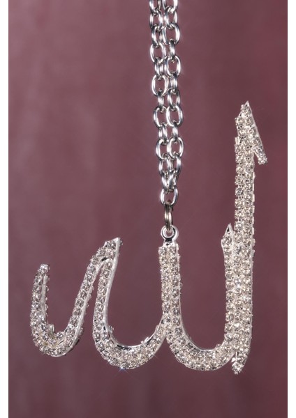 Gümüş Allah Lafzlı Dikiz Süsü