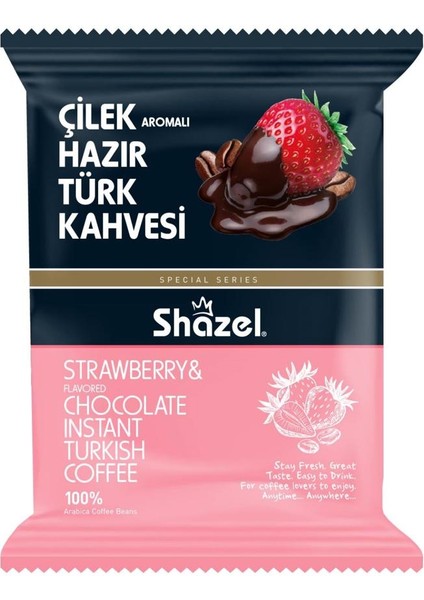 Çilekli Hazır Türk Kahvesi 100 gr x 4 Adet