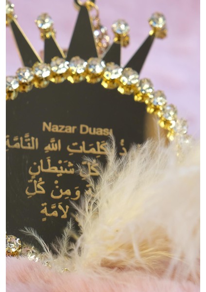 Gold Düşkapanı Içine Ayetel Kürsi Nazar Duası, Camel Tüy Dikiz Süsü modelleri