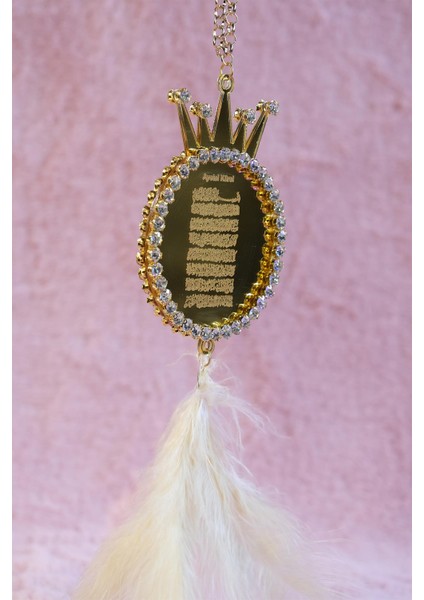 Gold Düşkapanı Içine Ayetel Kürsi Nazar Duası, Camel Tüy Dikiz Süsü fırsatları