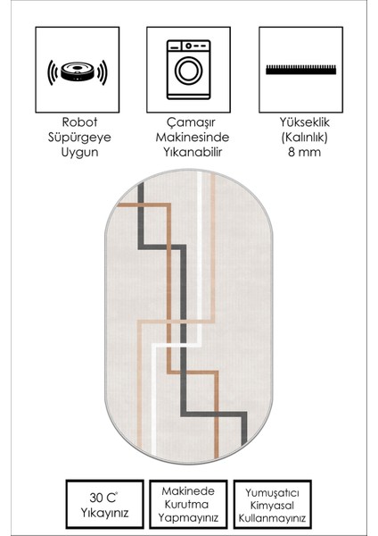 Yıkanabilir Kaymaz Leke Tutmaz Salon Halısı Mutfak Halısı Koridor Halısı Yolluk ve Paspas