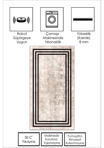 Yıkanabilir Kaymaz Leke Tutmaz Salon Halısı Mutfak Halısı Koridor Halısı Yolluk ve Paspas
