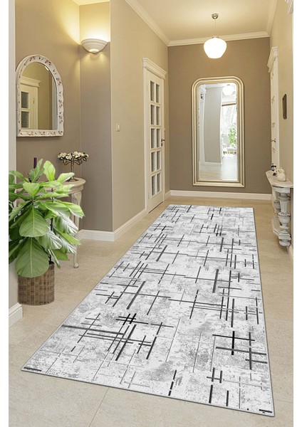 Makinede Yıkanabilir Kaymaz Taban Leke Tutmaz Modernkesme Yolluk Mutfak Yolluk Halı Yolluk