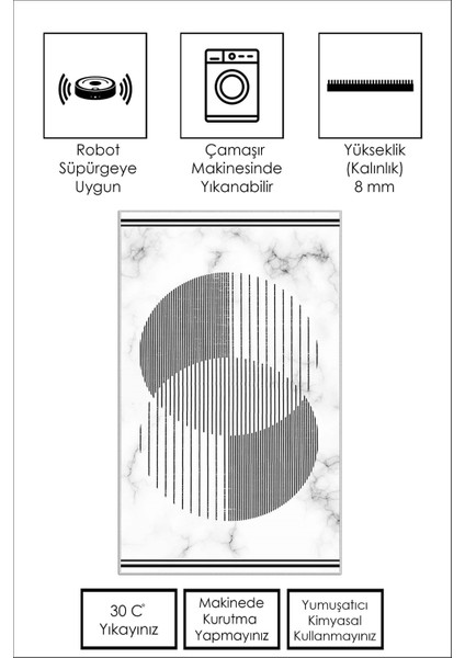 Yıkanabilir Kaymaz Leke Tutmaz Salon Halısı Mutfak Halısı Koridor Halısı Yolluk ve Paspas