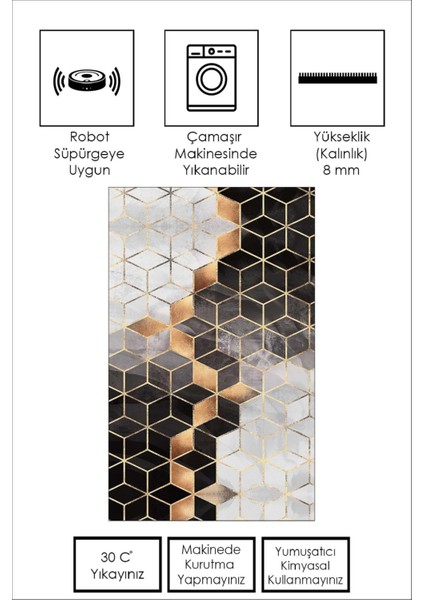 Yıkanabilir Kaymaz Leke Tutmaz Salon Halısı Mutfak Halısı Koridor Halısı Yolluk ve Paspas