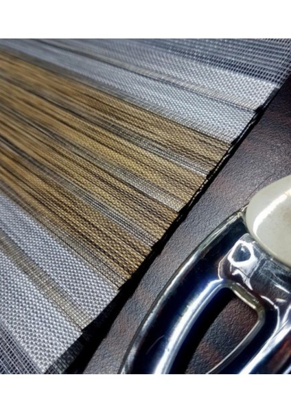 Lux Bambu Keten Plise Renk Geçişli Zebra Stor Perde Alüminyum Kasalı Yüksek Kaliteli - Kahve, Gri modelleri