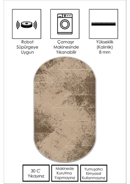 Yıkanabilir Kaymaz Leke Tutmaz Salon Halısı Mutfak Halısı Koridor Halısı Yolluk ve Paspas