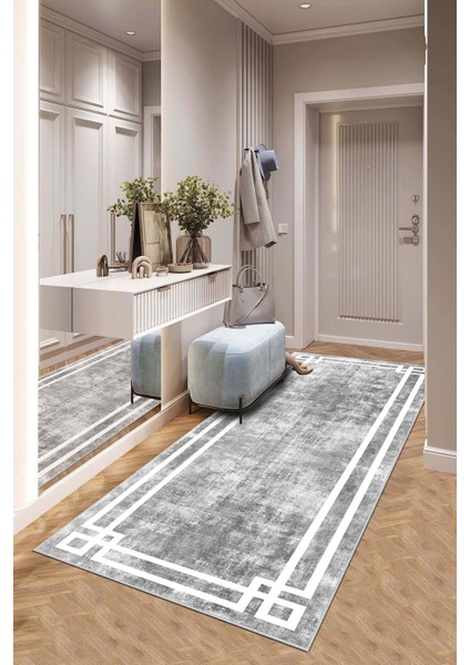 Makinede Yıkanabilir Kaymaz Taban Leke Tutmaz Modernkesme Yolluk Mutfak Yolluk Halı Yolluk