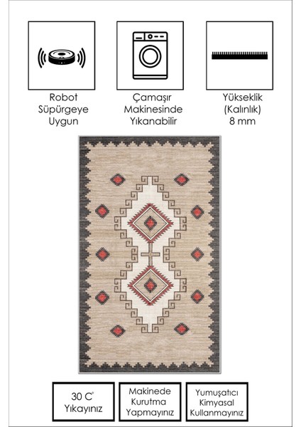 Yıkanabilir Kaymaz Leke Tutmaz Salon Halısı Mutfak Halısı Koridor Halısı Yolluk ve Paspas