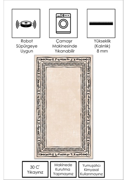 Yıkanabilir Kaymaz Leke Tutmaz Salon Halısı Mutfak Halısı Koridor Halısı Yolluk ve Paspas