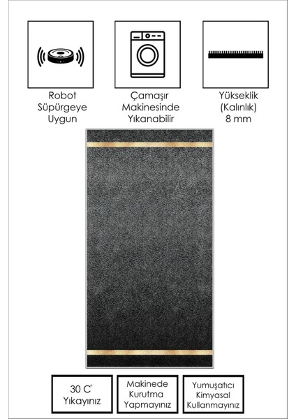 Yıkanabilir Kaymaz Leke Tutmaz Salon Halısı Mutfak Halısı Koridor Halısı Yolluk ve Paspas