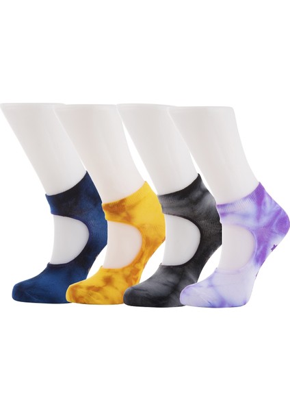 Moyra Socks 4'lü Batik Desen Yoga Pilates Çorabı