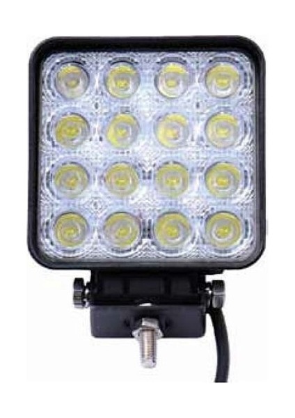 Kare Çalışma Lambası 16 Ledli 48W(POWER Led) Beyaz