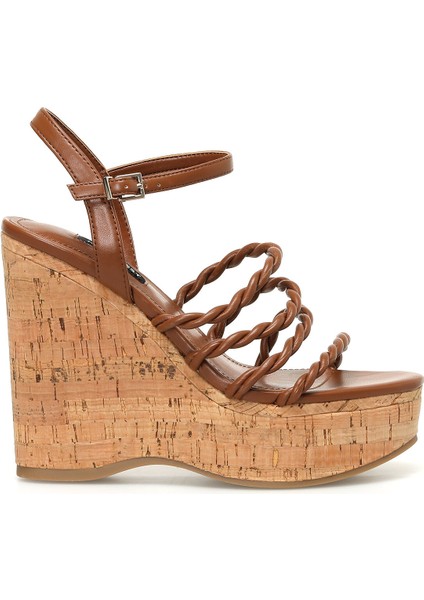 Renest3 3fx Kahverengi Kadın Dolgu Topuk Sandalet