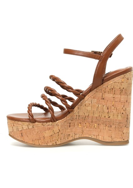 Renest3 3fx Kahverengi Kadın Dolgu Topuk Sandalet modelleri