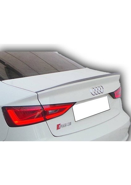 Audi A3 Sedan Plastik Parlak Siyah S3 Spoiler