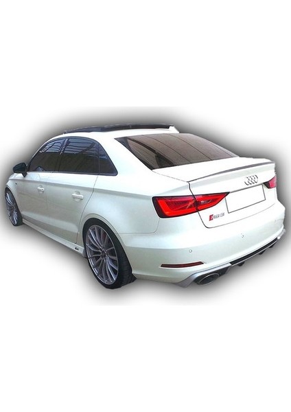 Audi A3 Sedan Plastik Parlak Siyah S3 Spoiler