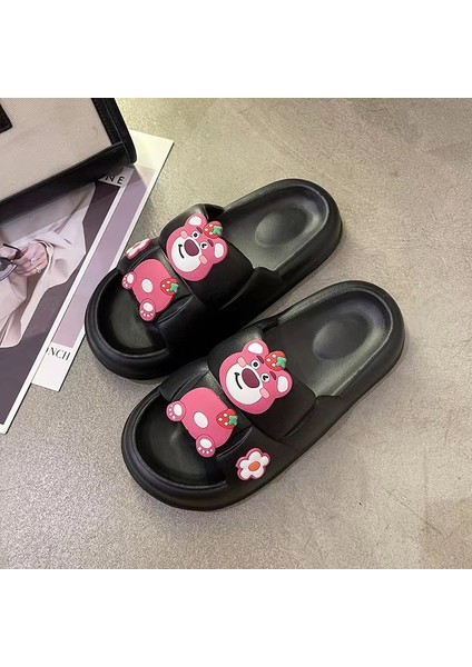 Sevimli Ayı Moda Kapalı Yumuşak Tabanlı Terlik (Yurt Dışından)