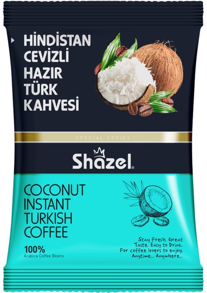 Hindistan Cevizli Hazır Türk Kahvesi 100 gr x 4 Adet