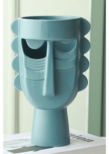 Lüx Art Nordic Mavi Yüzlü Vazo & Biblo (4) fiyatları