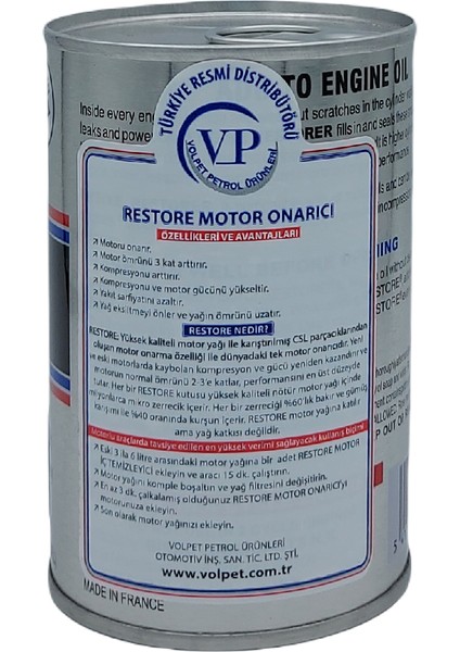 Motor Onarıcı 250 Ml