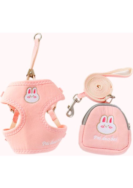 Yelek Model Göğüs Tasması - Pembe (Yurt Dışından)