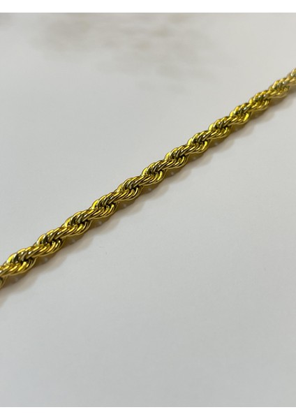 Çelik Bileklik Burgu Bileklik 4 mm Gold fırsatları