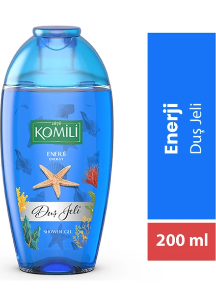 Enerji Vegan Seyahat Boy Duş Jeli - Ferah Koku - 200 ml