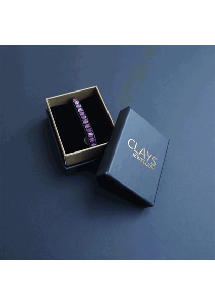 Clays Jewellery Doğal Taş Bileklik, Varisit Taşı Slim Bileklik, Erkek Bileklik, Kadın Bileklik