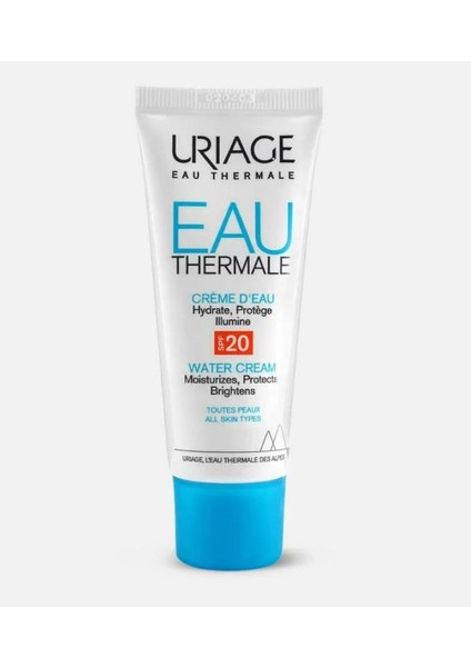 Eau Thermale Light Water Cream SPF20 40 ml