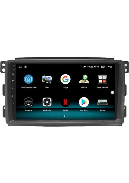 Smart Forfour Android 13 Multimedya Carplay 4gb RAM+64GB HDD 2004-2006 Navigasyon Ekran