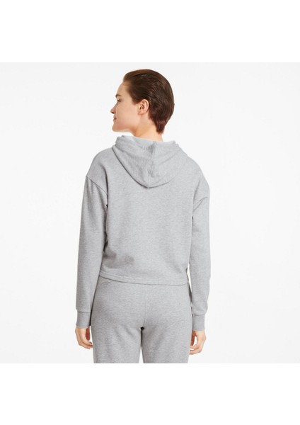 58687004 Ess Cropped Logo Hoodie Tr Kadın Sweatshirt fırsatları
