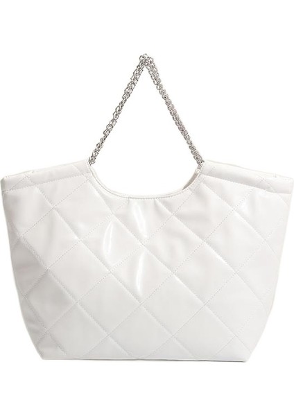 Eşkenar Dörtgen Zincir El Tipi Büyük Çanta (Yurt Dışından)