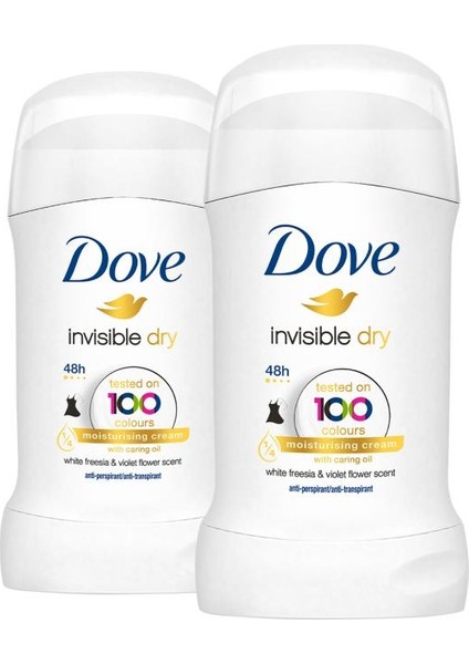 Kadın Stick Deodorant Invisible Dry 1/4 Nemlendirici Krem Etkili 40 G x 2 Adet fiyatları