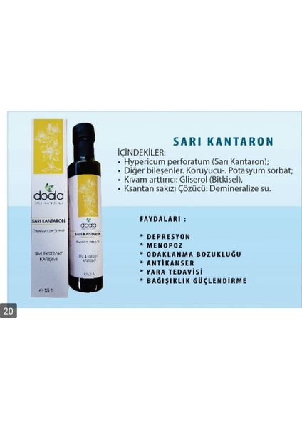 Sarı Kantaron Sıvı Ekstrakt Karışımı 225 ml