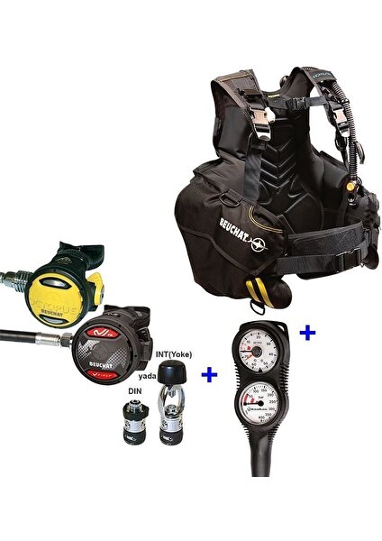 Scuba Set Fırst, Regülatör, Ahtapot, 1dıve Bc, Konsol, Dın-Xl-Xxl