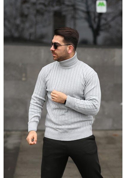 Unisex Balıkçı Yaka Triko Kazak