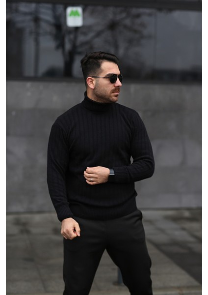 Unisex Balıkçı Yaka Triko Kazak