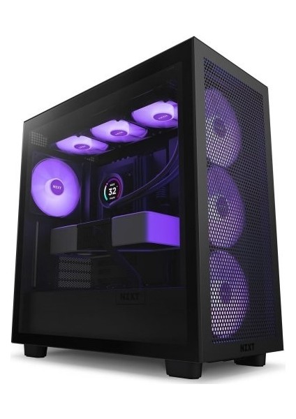 H Series H7 (2023) Flow Edition Black Tempered Glass Rgb USB 3.2 Atx Mid Tower Kasa