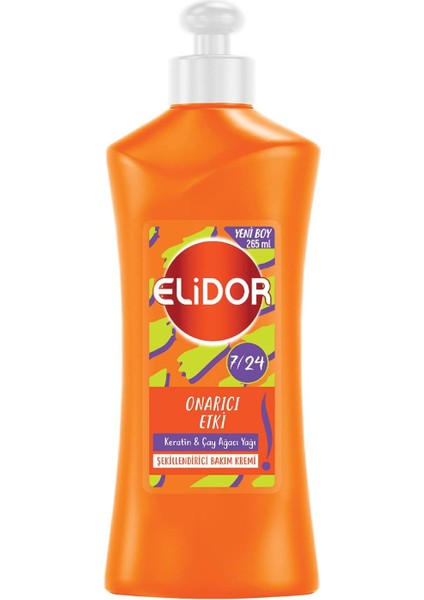 7/24 Şekillendirici Saç Bakım Kremi Onarıcı Etki Keratin & Çay Ağacı Yağı 265 Ml